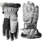 Zilveren Ziener Metallic Wintersport handschoenen voor Meisjes 