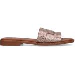 Zilveren Metallic Platte sandalen  voor de Zomer  in 38 in de Sale voor Dames 