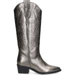 Cowboy Zilveren Metallic Laarzen met blokhak Blokhakken  in maat 37 in de Sale voor Dames 