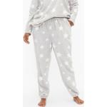 Grijze Fleece Zizzi Pyjamabroeken  in Grote Maten  in maat XXL in de Sale voor Dames 
