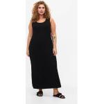 Zwarte Viscose Zizzi Maxi jurken Ronde hals  in Grote Maten  in maat 3XL Maxi in de Sale voor Dames 