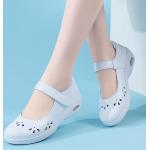 Casual Witte Rubberen Ademend Platte sandalen  voor de Zomer  in maat 37 voor Meisjes 