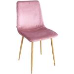 Roze Metalen Gewatteerde Hoge stoelen 4 stuks 