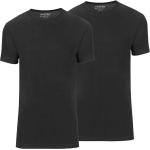 Zwarte SLATER Effen T-shirts Ronde hals  in maat XXL 2 stuks voor Heren 