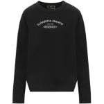 Zwart Katoenen Crewneck Sweatshirt met Logo Elisabetta Franchi , Black , Dames