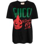 Casual Zwarte Gucci Print T-shirts met opdruk Ronde hals  in maat S voor Dames 
