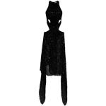 Zwarte Acryl The Attico Party jurken  in maat XS asymmetrische in de Sale voor Dames 