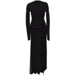 Casual Zwarte Zijden Givenchy Avondjurken V-hals  in maat S met Lange mouwen Maxi voor Dames 