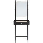 Zwarte design kaptafel met spiegel 60x37cm Kare Design Milano