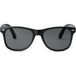 Retro Zwarte Polyester Polarized Zonnebrillen voor Heren 