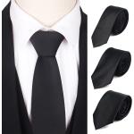 Casual Zwarte Polyester Smalle stropdassen voor Heren 
