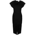 Casual Zwarte Lycra Isabel Marant Casual jurken  in maat M met Kap mouw Midi / Kuitlang in de Sale voor Dames 