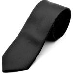 Klassieke Zwarte Polyester Gestreepte Gestreepte stropdassen voor Heren 