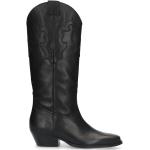 Cowboy Zwarte Laarzen met blokhak  voor de Zomer Blokhakken  in 39 met Hakhoogte 3cm tot 5cm in de Sale voor Dames 