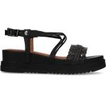 Zwarte Gevlochten Platte sandalen Sleehakken  in 38 in de Sale voor Dames 