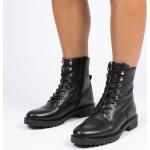 Zwarte Laarzen met blokhak Blokhakken  in maat 41 met Hakhoogte 3cm tot 5cm voor Dames 
