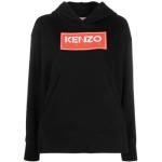 Klassieke Zwarte KENZO Logo All over print Sweatshirts met print  in maat M in de Sale voor Dames 