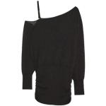 Zwarte Polyamide Patrizia Pepe Oversized truien One Shoulder  in maat M in de Sale voor Dames 