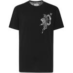 Gothic Zwarte Philipp Plein Paisley T-shirts  in maat L in de Sale voor Heren 