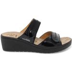 Zwarte Patent Leren Mephisto Lak Platte sandalen  voor de Zomer Sleehakken  in maat 36 Sustainable in de Sale voor Dames 