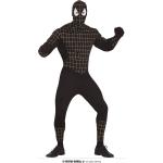 Zwarte Spider-Man Superhelden kostuums  in maat M voor Heren 