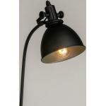 Retro Zwarte Metalen Design vloerlampen Rond 