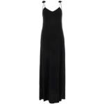 Zwarte stretch nylon jurk Stijlvol en comfortabel Magda Butrym , Black , Dames