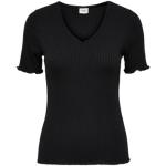 Zwarte Jacqueline de Yong V-hals T-shirts  voor de Zomer V-hals  in maat S in de Sale voor Dames 