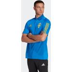 Blauwe adidas Tiro 23 Poloshirts  in maat 3XL met motief van Zweden in de Sale voor Heren 