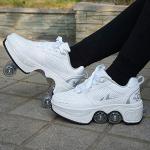 Witte Rolwiel Skateschoenen  voor een Stappen / uitgaan / feest  in 38 voor Jongens 